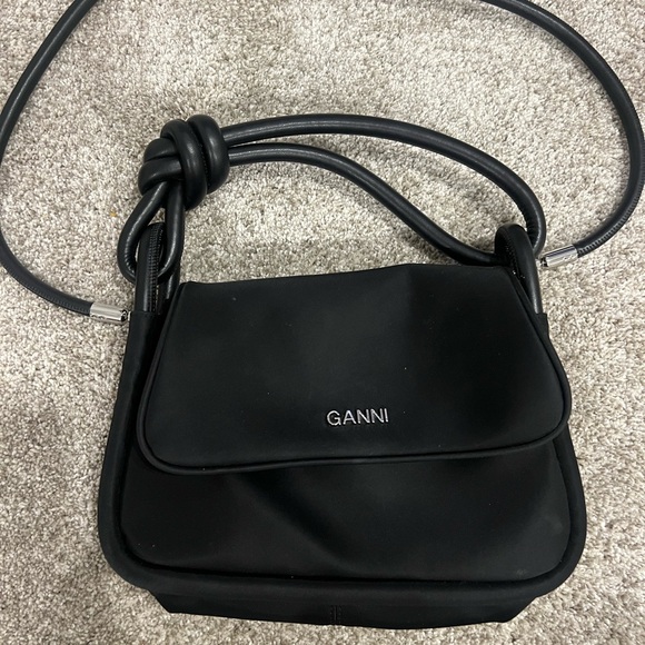 Ganni Knot Flap Shoulder Bag - Picture 3 of 4
